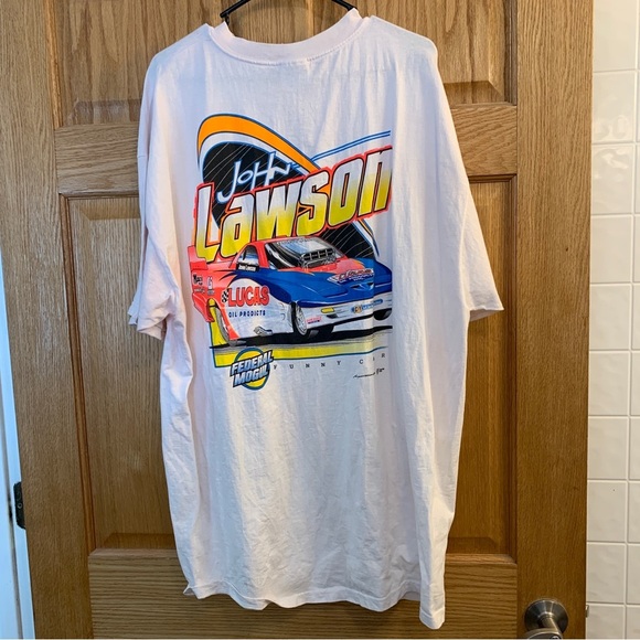 John Lawson Family Racing T-Shirt Men's Size 2XL NHRA Nitro Funny Car Lucas Oil - Picture 1 of 4
